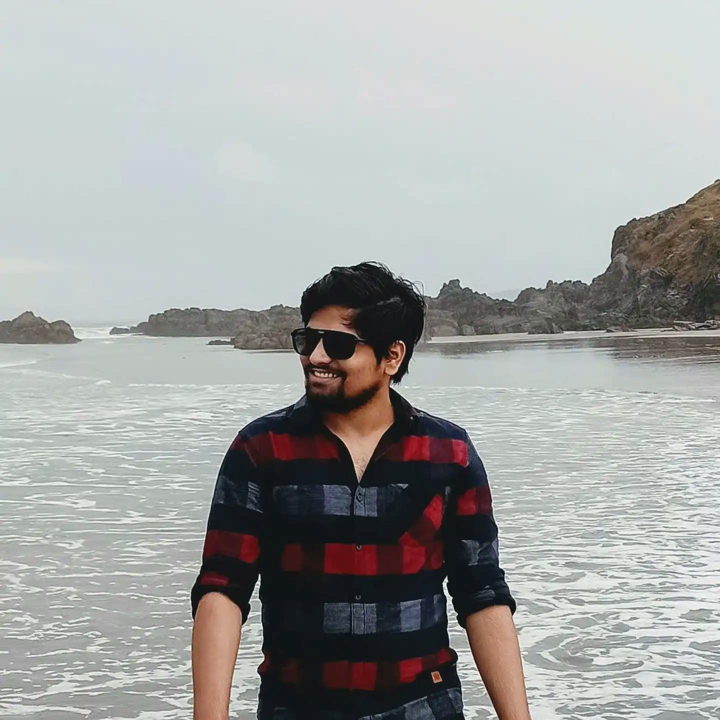 Shivam Rathore at Vagator Beach, Goa, India